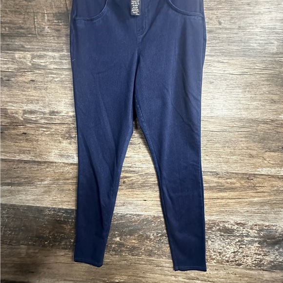 HUE Blue Jeggings Stretchy Ankle-Length - Picture 1 of 11